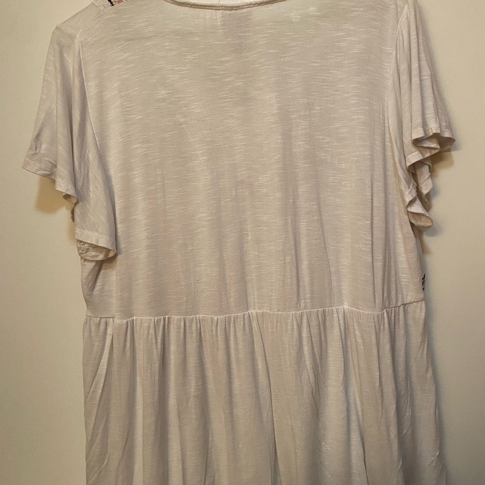 Knox Rose White Blouse with Multicolor Embroidery - Picture 6 of 6